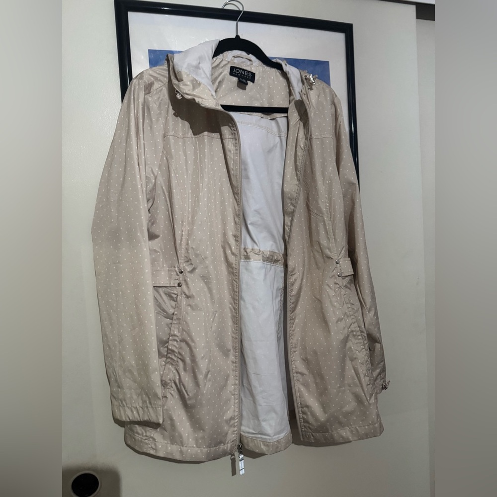 Jones New York Beige Polka Dot Jacket